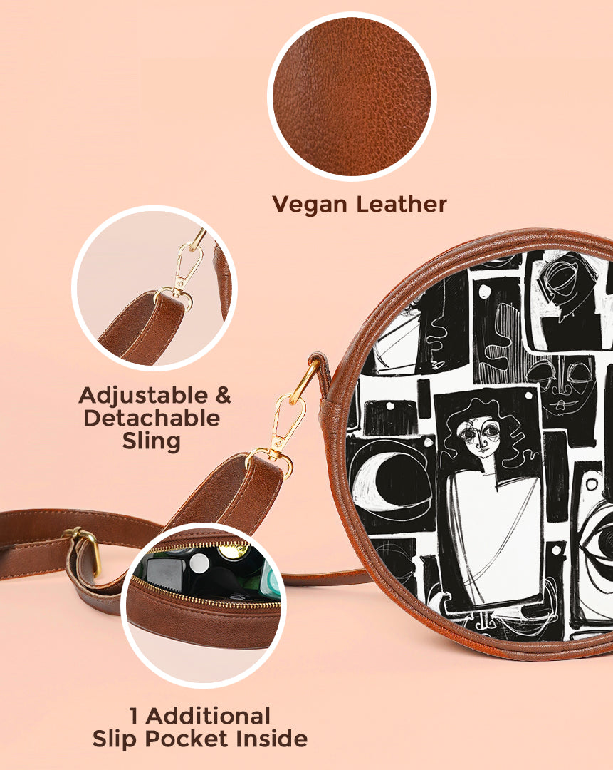 Round Sling Bag | Tasveer