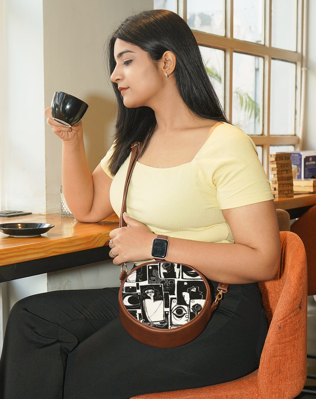 Round Sling Bag | Tasveer