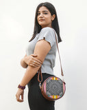 Round Shoulder Bag | Mandala Frame