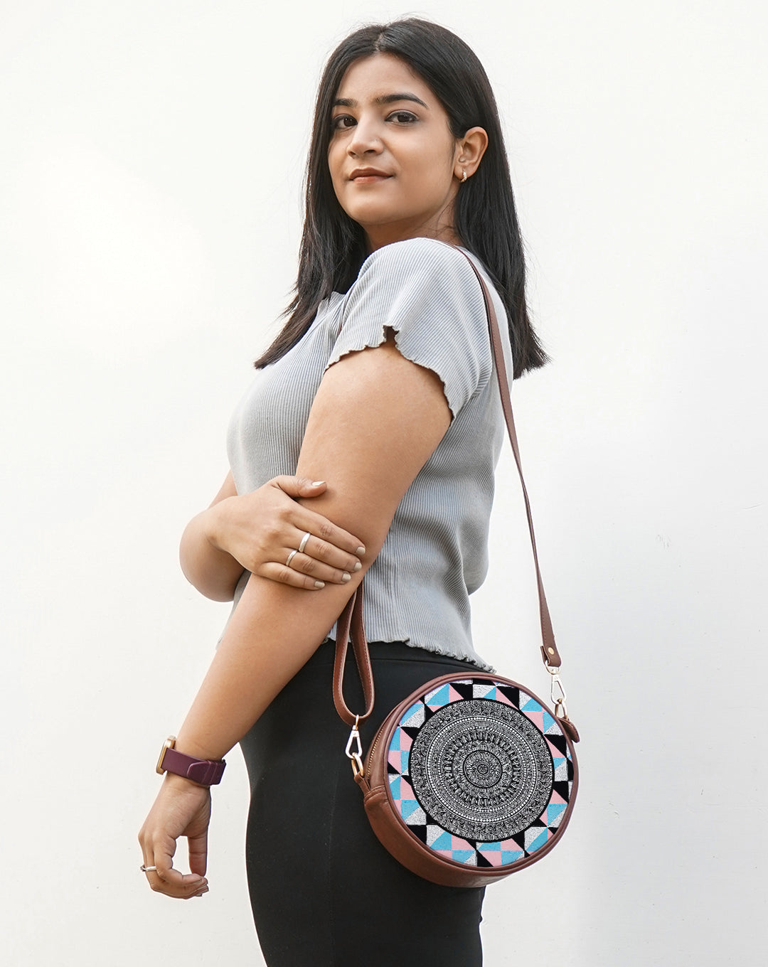 Mini Crossbody Bag | Geometric Grace