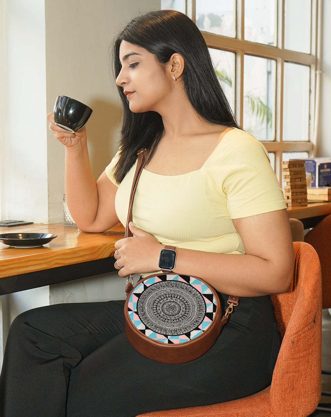 Mini Crossbody Bag | Geometric Grace