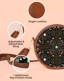 Round Sling Bag | Cosmic Threads