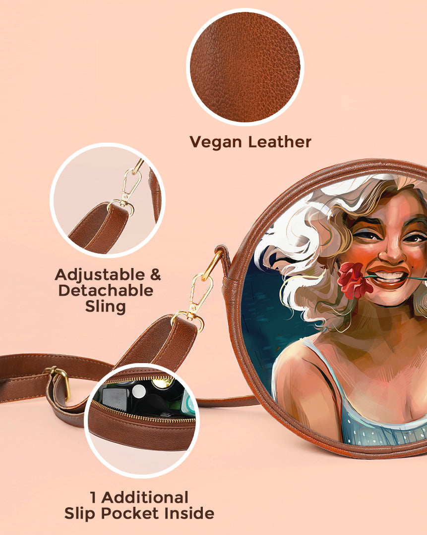 Round Sling Bag | The Blonde