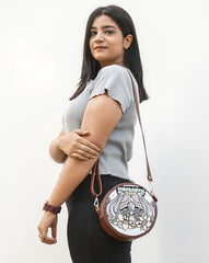 Circle Crossbody Bag | Sunflower power