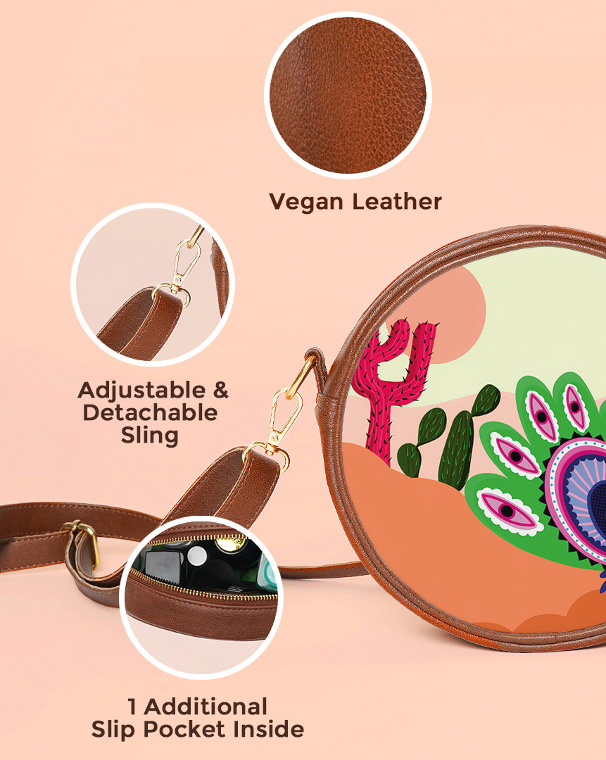 Round Shoulder Bag | Cactus Clapback