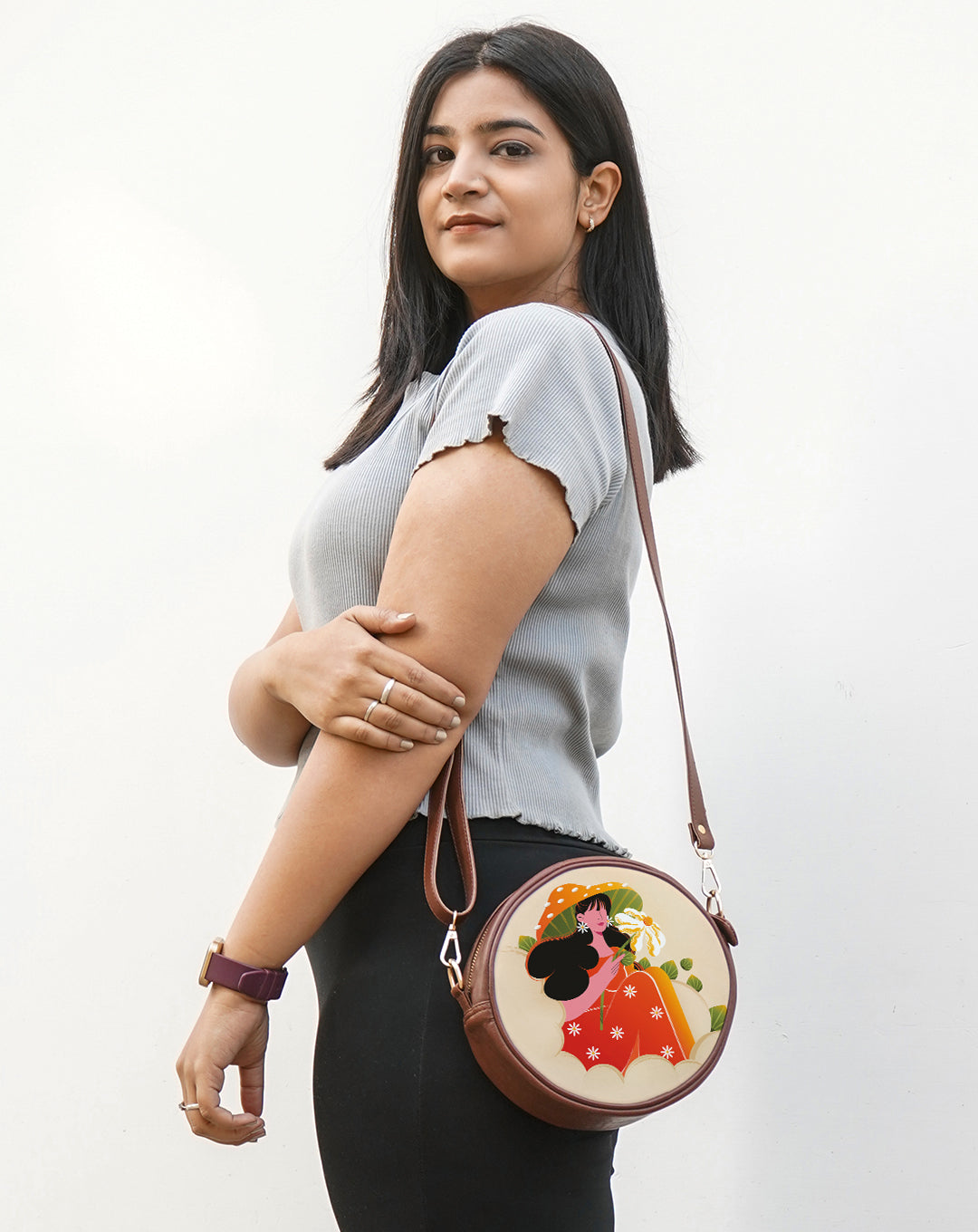 Round Sling Bag | Daisy dream