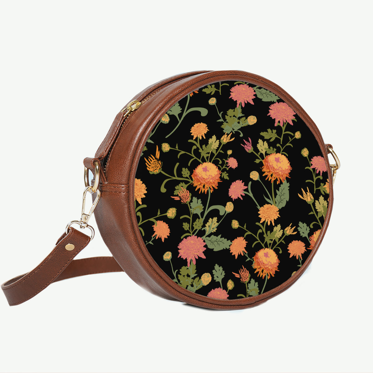 Round Sling Bag | Golden Dusk