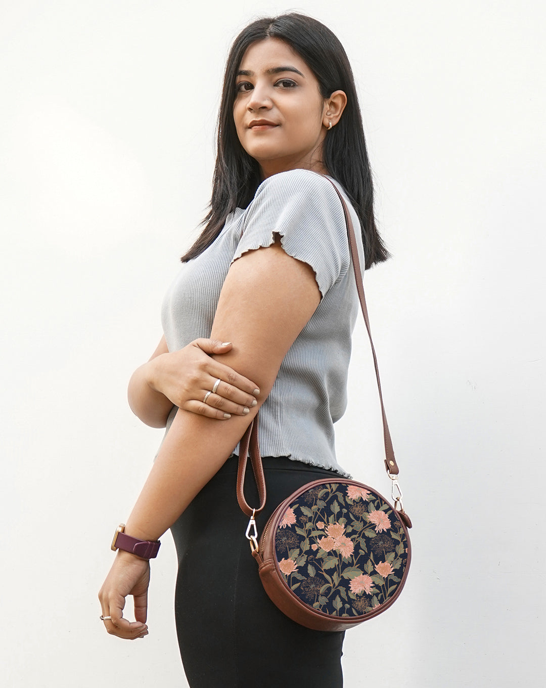 Compact Crossbody Bag | Twilight Garden