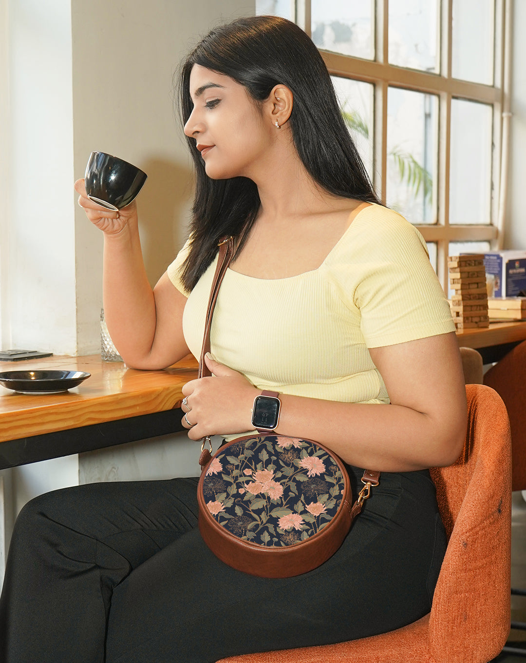 Compact Crossbody Bag | Twilight Garden