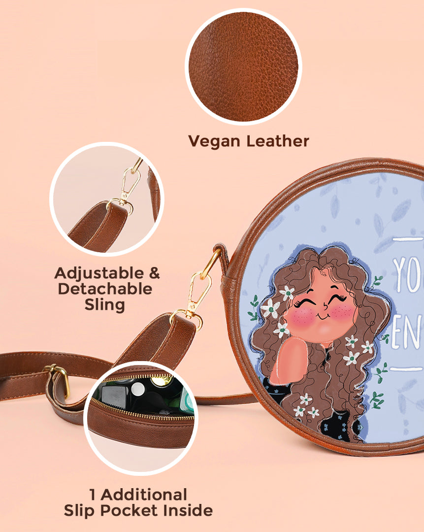 Circle Crossbody Bag | You are enough!