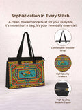 daily tote bag | Tradition in Motion ( Modern Madhubani )