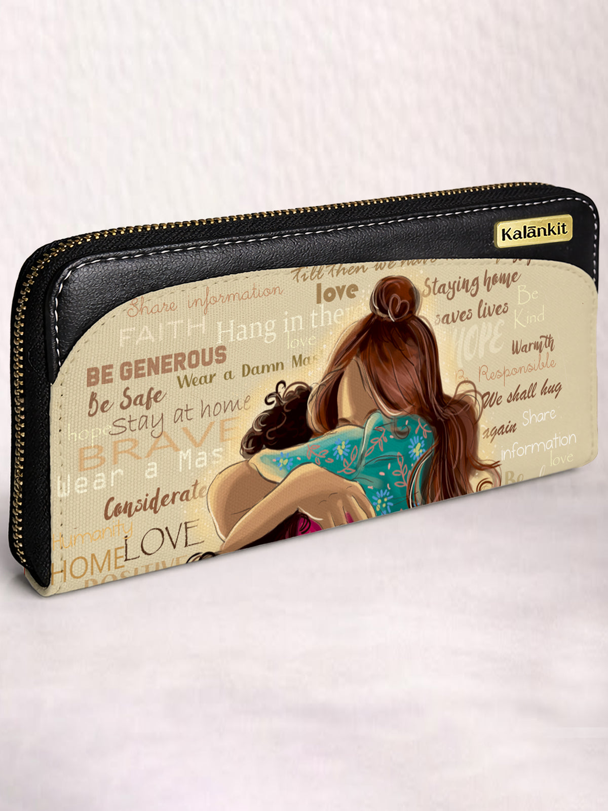 zipper wallet | We Shall Hug Again