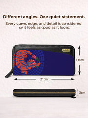 zipper wallet | I Aroar You - Blue