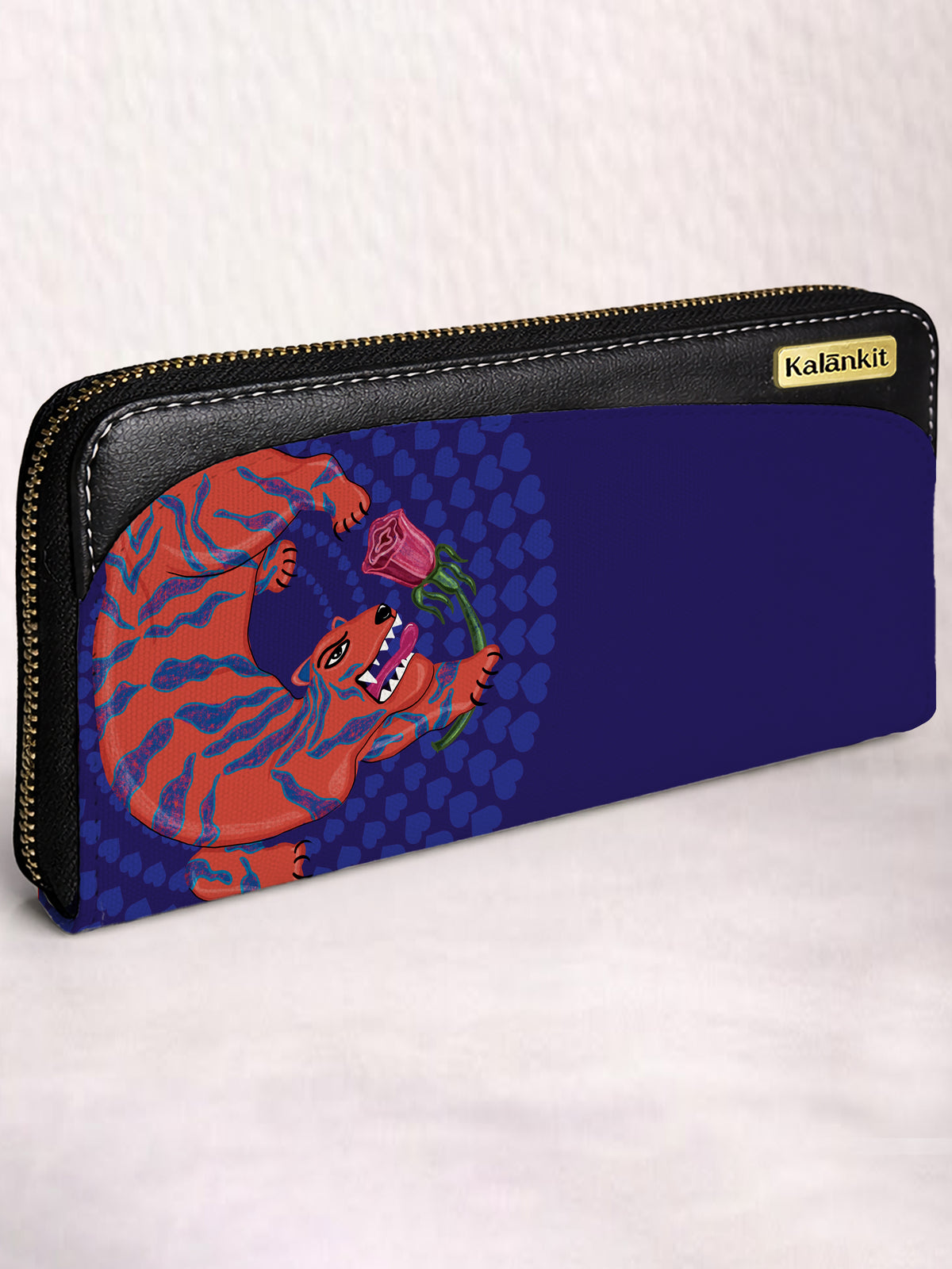 zipper wallet | I Aroar You - Blue