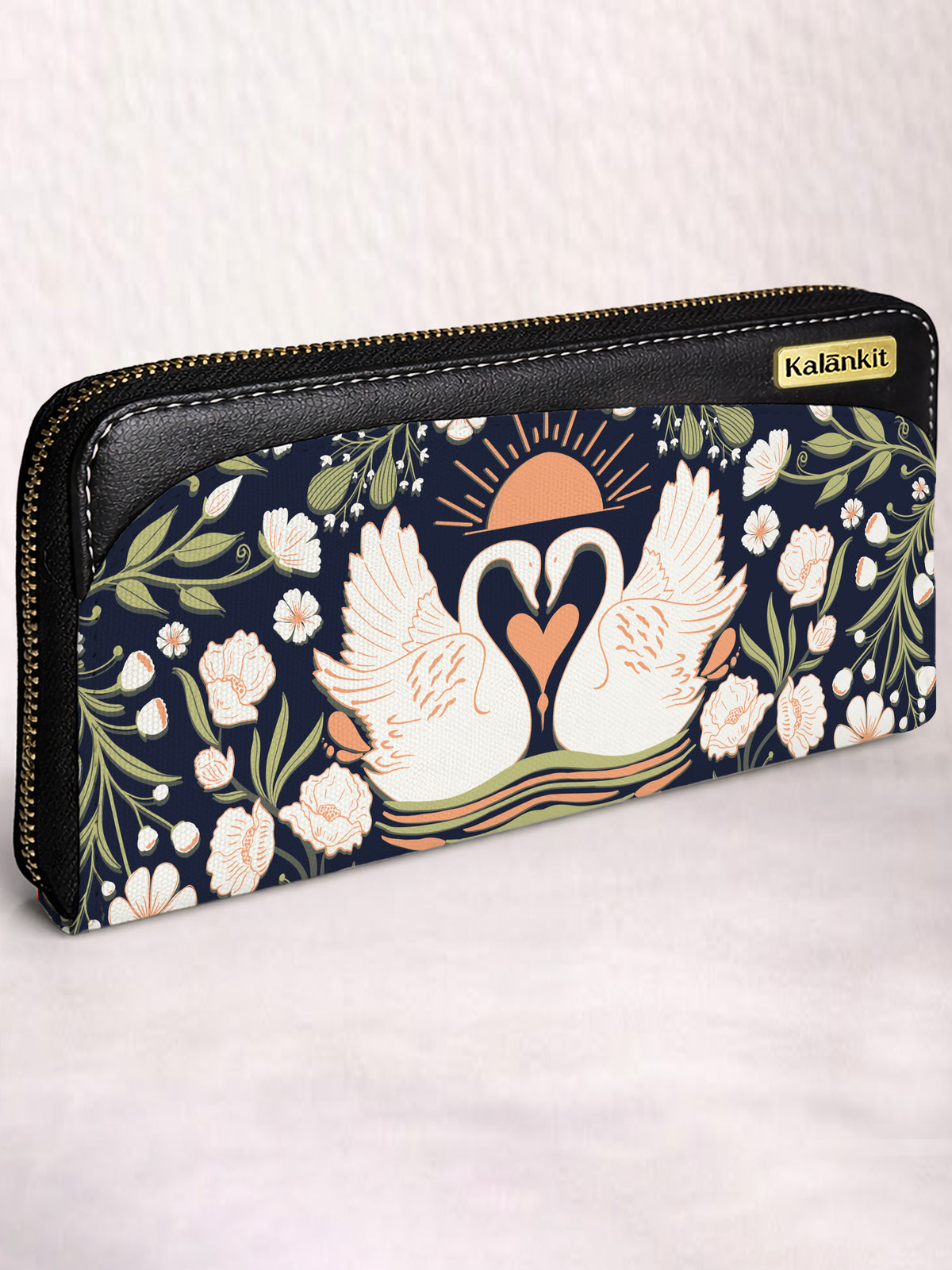 long wallet | Lovebirds on the lake