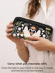 long wallet | Lovebirds on the lake