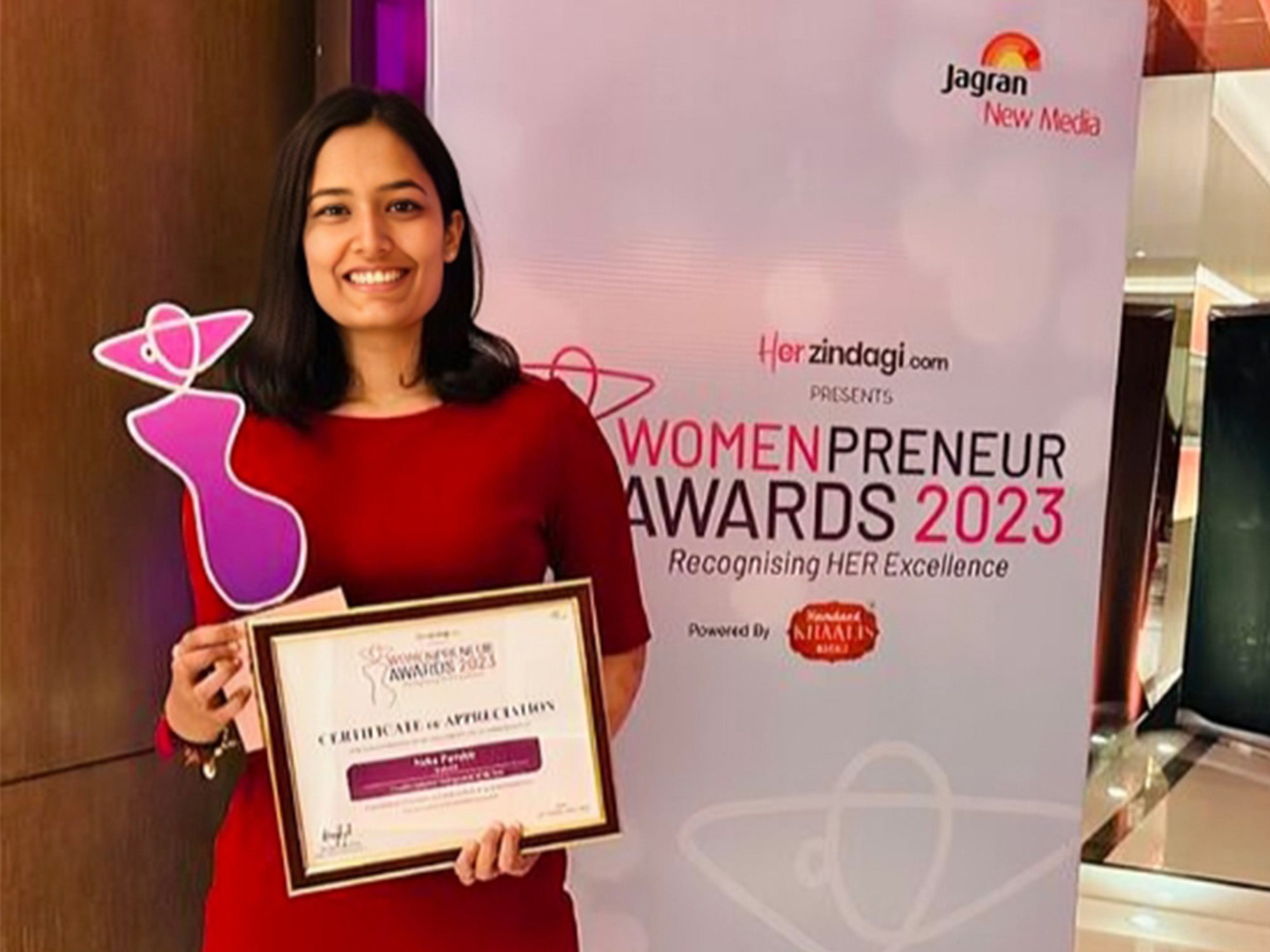 Neha Purohit at the HerZindagi Womenpreneur Awards