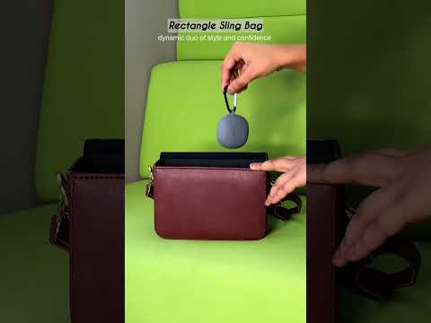 Vegan Leather Sling Bag | Geometric Grace