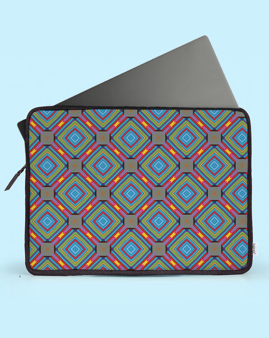 Doodle Design Laptop Sleeve for 14 inch Laptop - Trippy Colorful Design ...